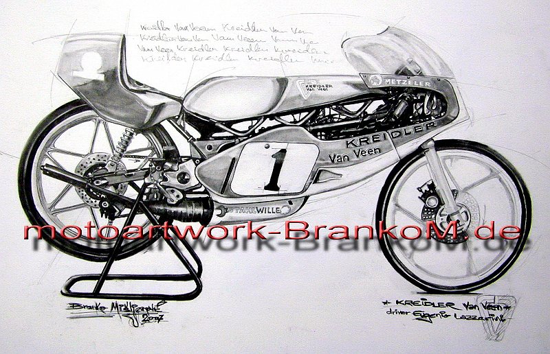 KREIDLER -VAN VEEN - LAZZARINI
Schlüsselwörter: kreidler,van veen,50cc,racer,racing,eugenio lazzarini,www.brankom.de,