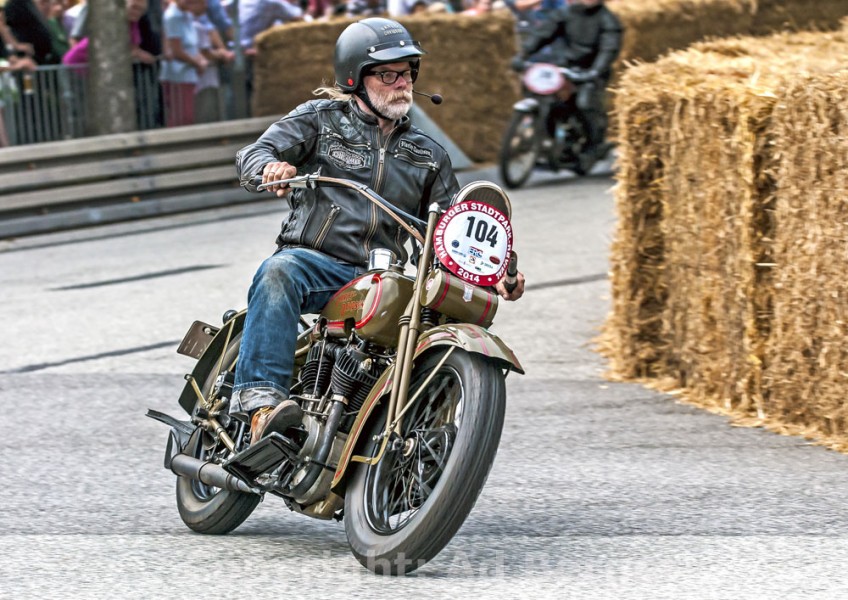 13. Hamburger Stadtpark-Revival 
Björn Andersson, Harley Davidson, Bj. 1929
