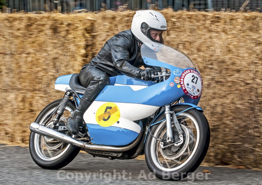 13. Hamburger Stadtpark-Revival 
Heiner Butz, Bianchi 500, Baujahr: 1964
