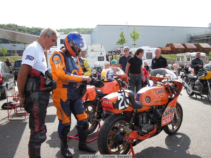 Piero Laverda mit seiner 1000 V6.
