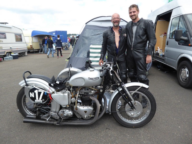 Sachsenring Classic 2017
Michael Braun - Stefan Müller / Stuttgart / Triumph Thunderbird
