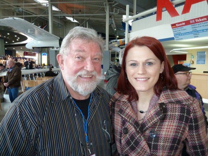 HJR und Corinna Handrich, Ansprechpartnerin des Technik Museums Speyer.

