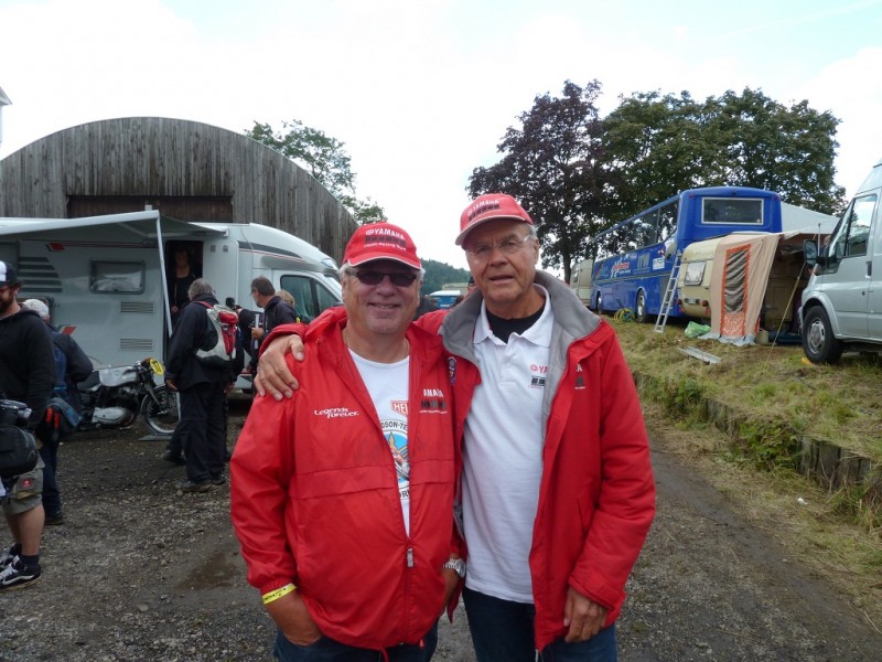 Zwei schnelle Leute, die sich mögen: Pentti Korhonen und Dieter Braun.
