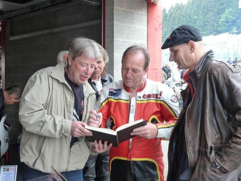vlnr Karl Hübben, Markus Halter, Graeme Grosby und Mathias Farwick, der in Spa die ehemalige Suzuki des Australiers fuhr.
