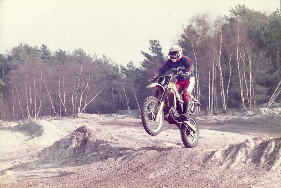 Wintertraining 1983. Moto cross 125 cc.
