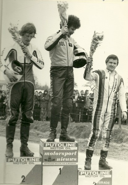 Wedstrijd Wijnandsrade 1976 1e Nol Twikler. 2e Piet Damen. 3e Harry Heutmekers 
