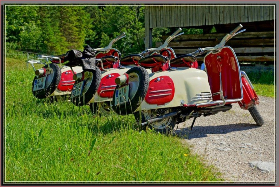 ..Altblech Made in Alpenrepublik..
..ein Teil unserer Roller der Puch Freunde Steyrtal..
Schlüsselwörter: Puch 150 SR