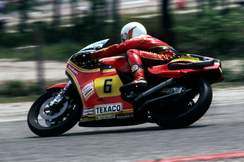 Suzuki XR34H Graeme Crosby 1980
Graeme Crosby, GP Le Castellet 1980
Foto: Manfred Mothes, www.highsider.com
