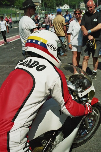 Carlos Lavado aus Caracas Weltmeister 250 ccm in den Jahren 1983 u. 1986
Carlos Lavado Spa-Francorchamps 2006
Schlüsselwörter: Peter Wolf