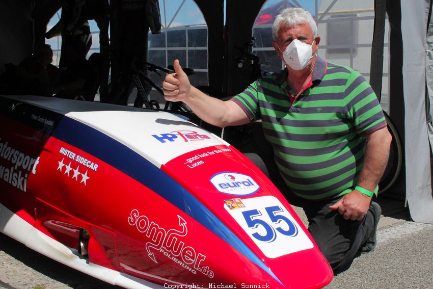 Der ehemalige Seitenwagen-Beifahrer Lorenzo Puzo stand 1979 als Dritter in Hockenheim auf dem Podium 
