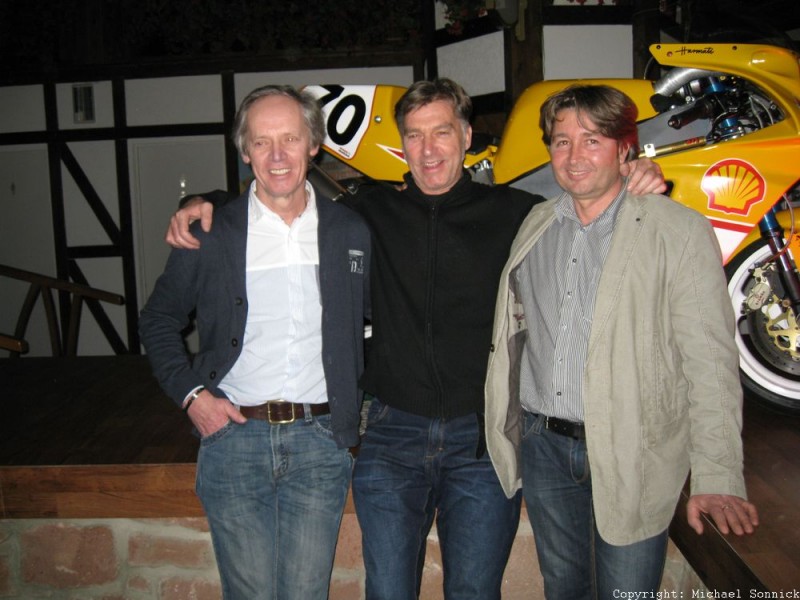 Peter Rubatto, Ernst Gschwender und Arpad Harmati
