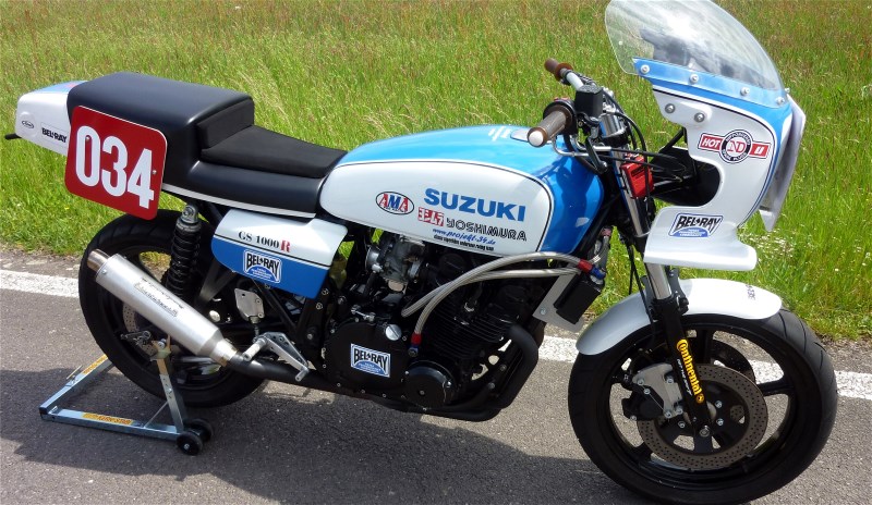 Suzuki GS 1000 
Bj. 1978,  
DHM Klassensieger 2019 mit Fahrer Manfred Nordwig
