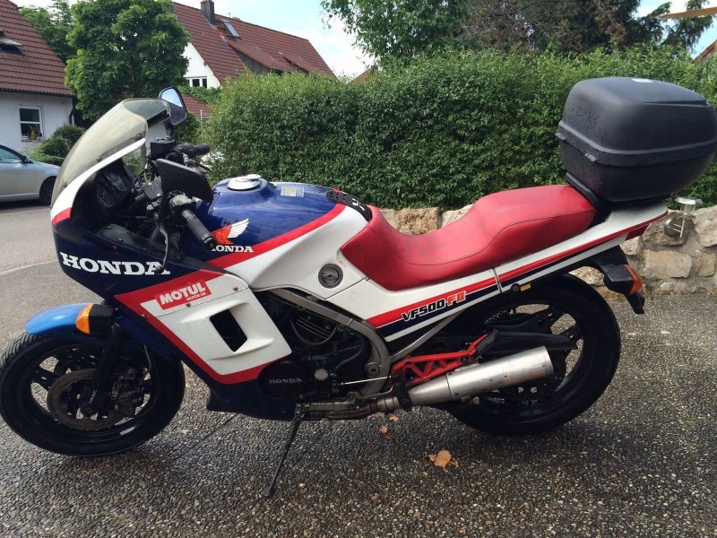 Honda VF 500 das war der Orginalzustand 
