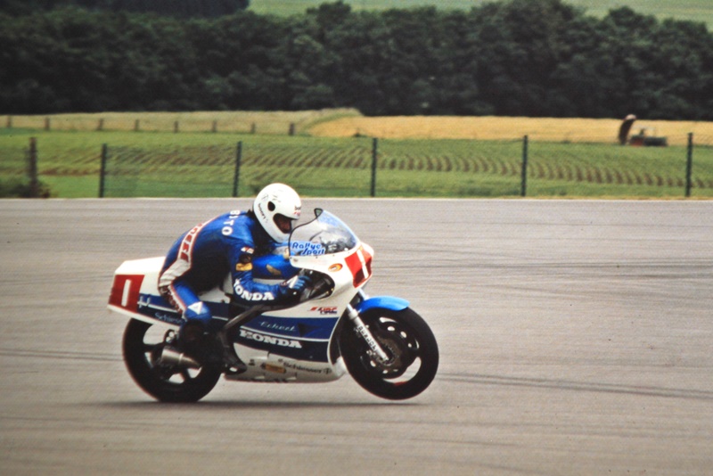 Colmar Berg 1985
Mario Rubatto auf Eckert Honda
