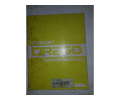 Original SUZUKI Werkstatt Handbuch für DR 250