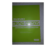 Original SUZUKI Werkstatt Handbuch für DR 250 - 3
