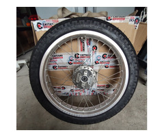honda RS125 NF4  WHEELS AND ROTORS FRONT AND REAR - 4