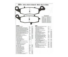 Sintermetall Bremsbeläge für diverse Kawasaki´s u. Suzuki´s