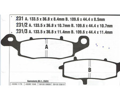Sintermetall Bremsbeläge für diverse Kawasaki´s u. Suzuki´s - 2