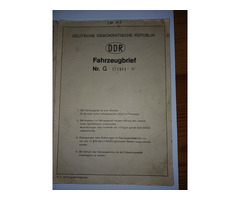 MZ ETZ 250 KFZ-Brief