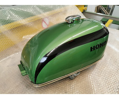 Lacksatz für Honda CB 750 Four K, zeitgenössische Profilackierung ( ca. 1974 ) in Metallic-Grün - 4